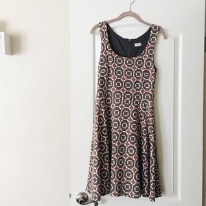 Zoey Geometric Print Midi Dress